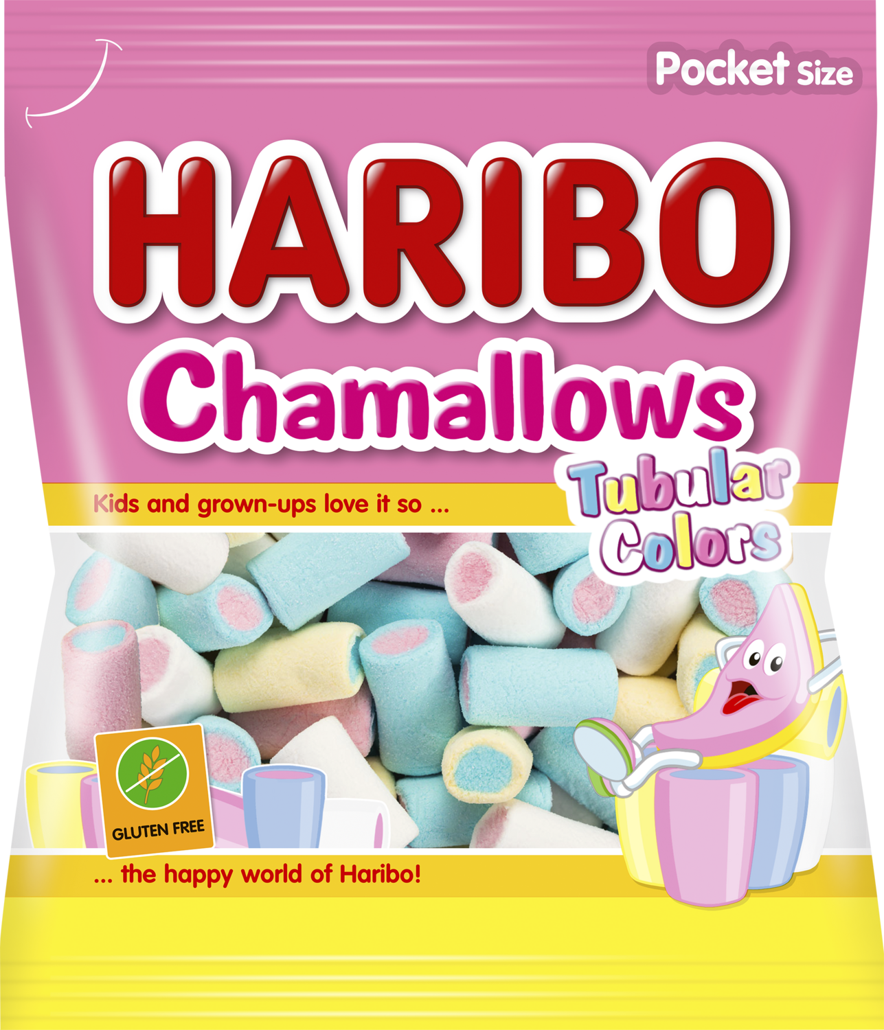 BOMBONE CHAM TUB COLORS 90G HARIBO-slika
