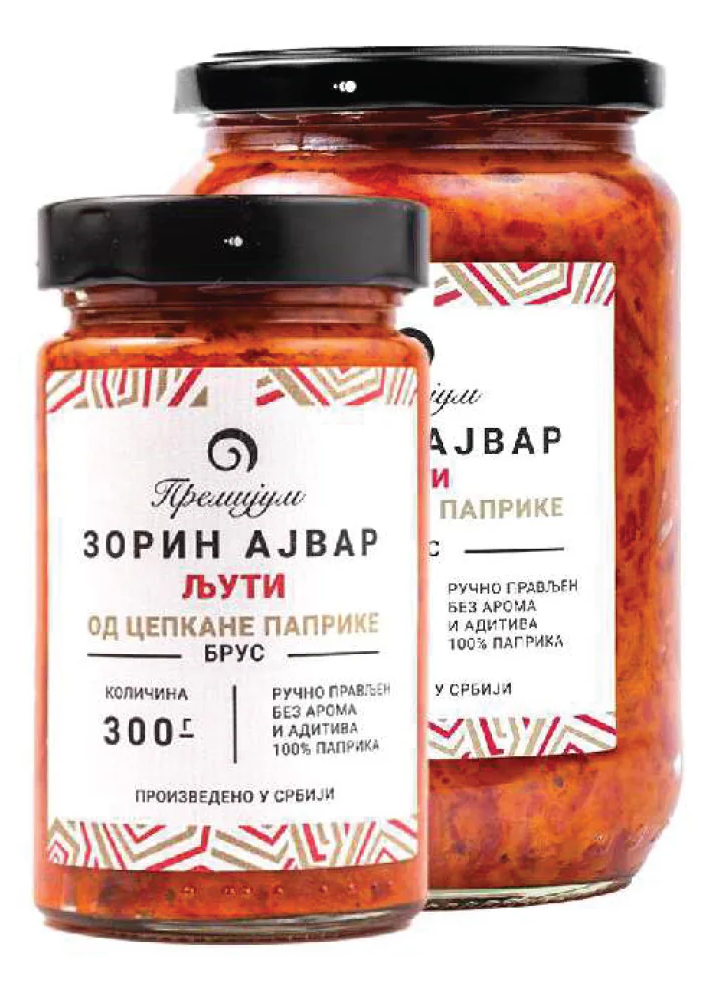 AJVAR OD CEPKANE PAPRIKE LJUT RUČNO PRAVLJEN BEZ AROMA I ADITIVA 300GR ZORIN AJVAR-slika
