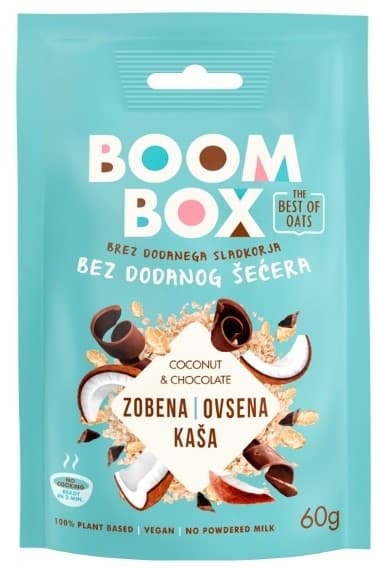 Ovsena kasa kokos-cokolada Boom Box60g-slika