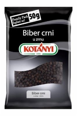 BIBER CRNI U ZRNU 50G KOTANYI-slika