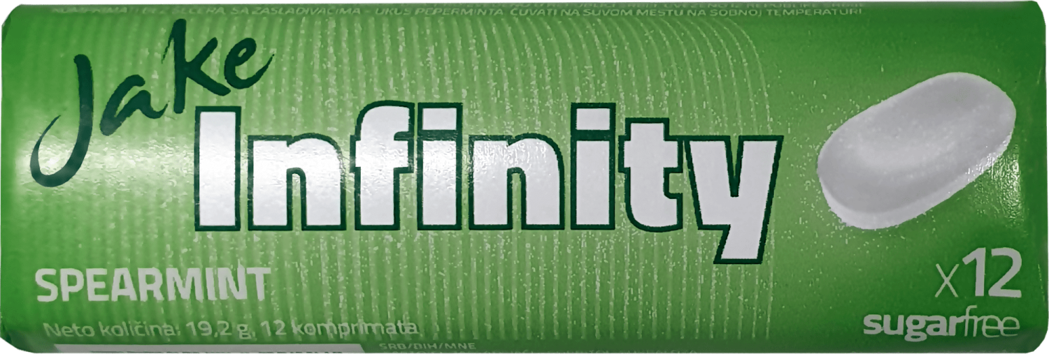 BOMBONI JAKE INFINITY SPEARMINT 19GR-slika