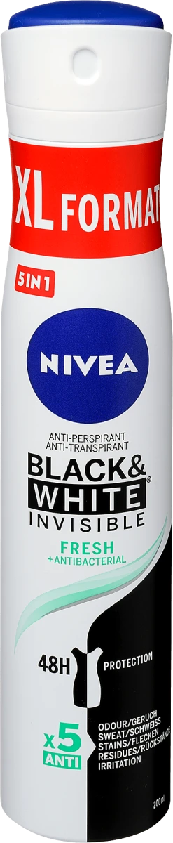Dezod. zenski B&W Fresh Nivea XL 200ml-slika