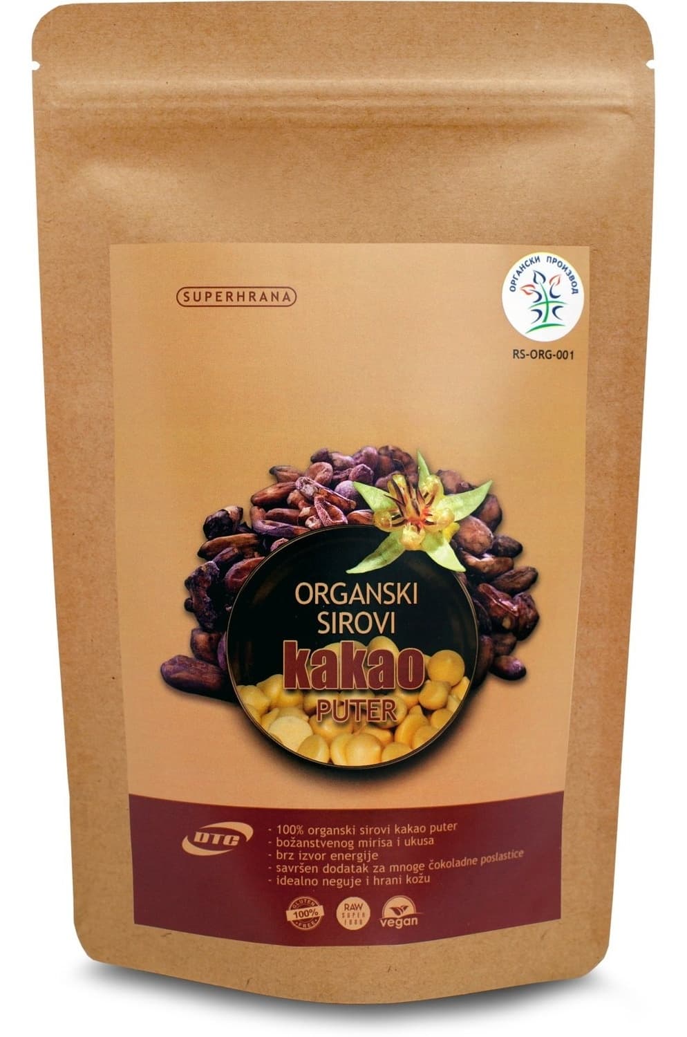 DTC Organski kakao puter 1kg-slika