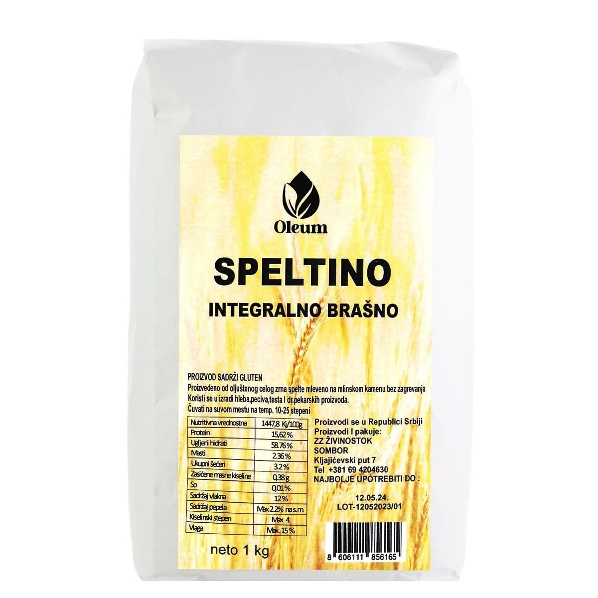 Integralno brašno OLEUM speltino 1kg-slika