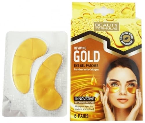BEAUTY FORMULAS Gold jastučići za predeo ispod očiju 6kom-slika