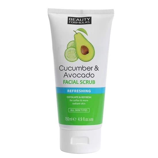 BEAUTY FORMULAS piling za lice krastavac i avokado 150ml-slika