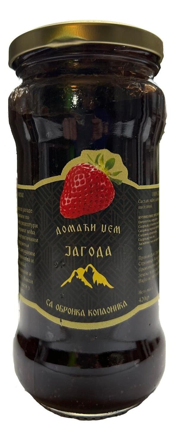 Džem ZLATNI ŠPAJZ jagoda 400g-slika