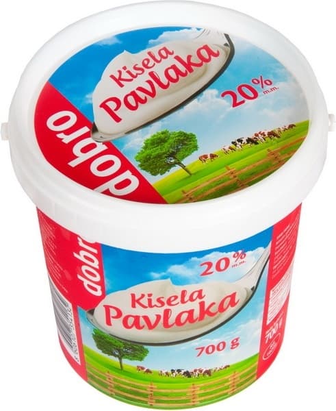 Kisela pavlaka DOBRO 20%mm 700g-slika