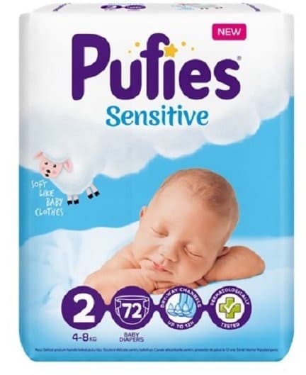 PUFIES pelene sensitive 2 72kom-slika