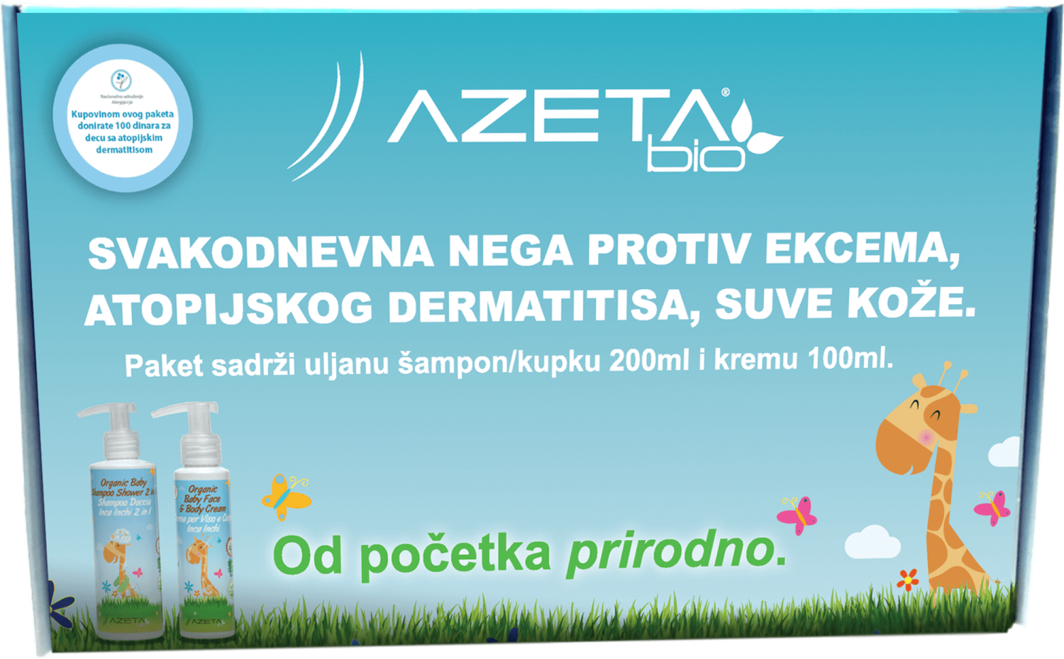 AZETA BIO organski paket za ekceme i suvu kožu-slika