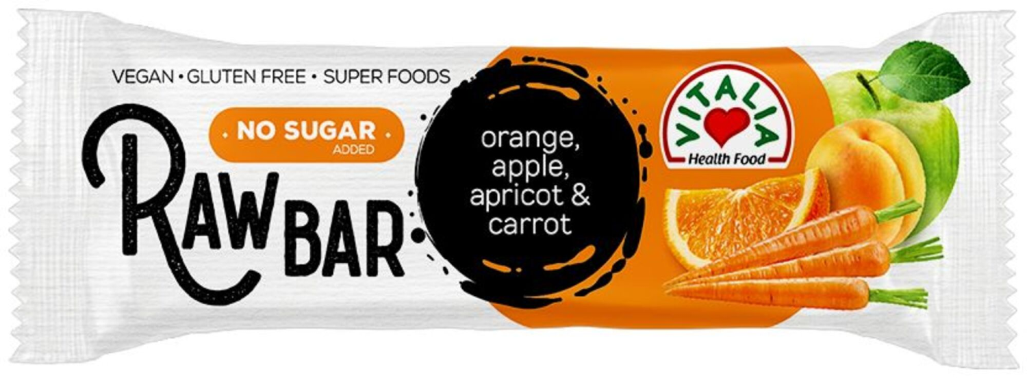 Štanglica VITALIA Raw bar citrusno voće šargarepa 30g-slika