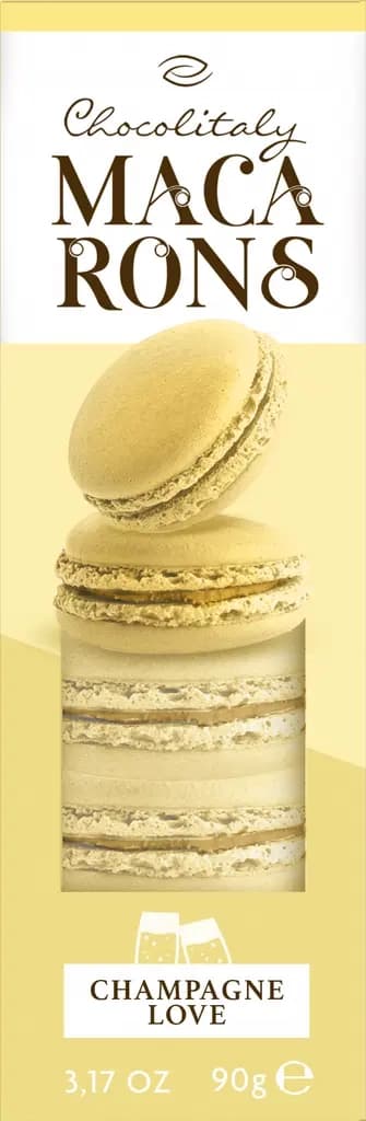 Biskvit CHOCOLITALY Macarons šampanjac love 90g-slika