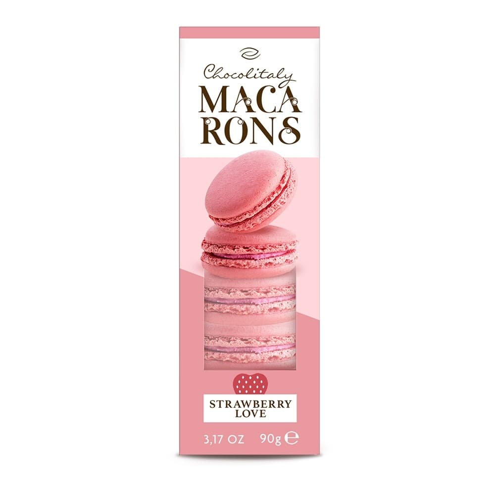 Biskvit CHOCHOLITALY Macarons jagoda 90g-slika