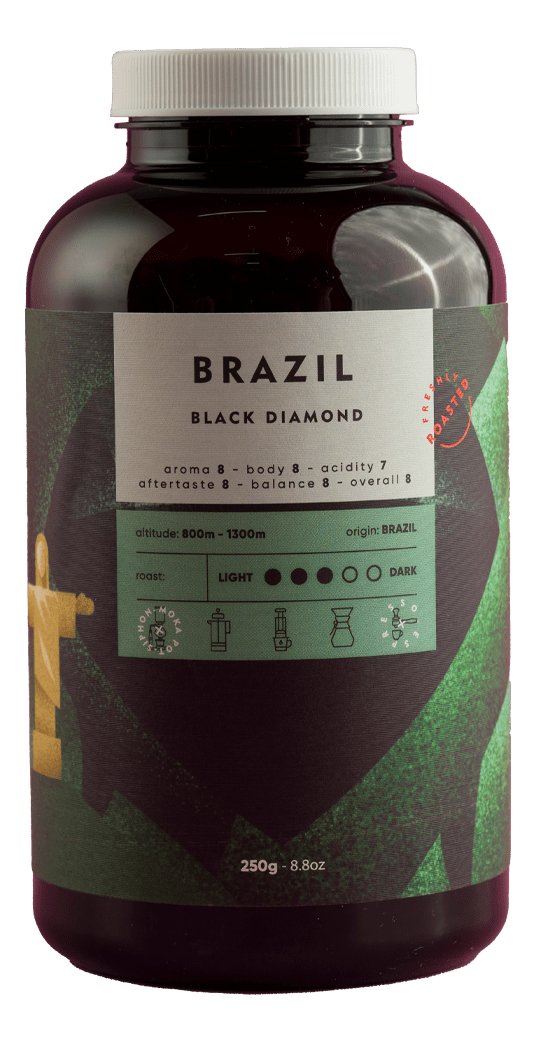 Kafa u zrnu KAFETERIJA Brazil black diamond 250g-slika