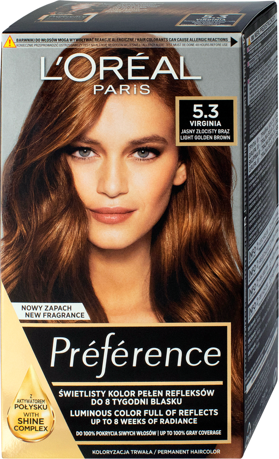 L'OREAL Preference farba za kosu 5.3 golden brown-slika