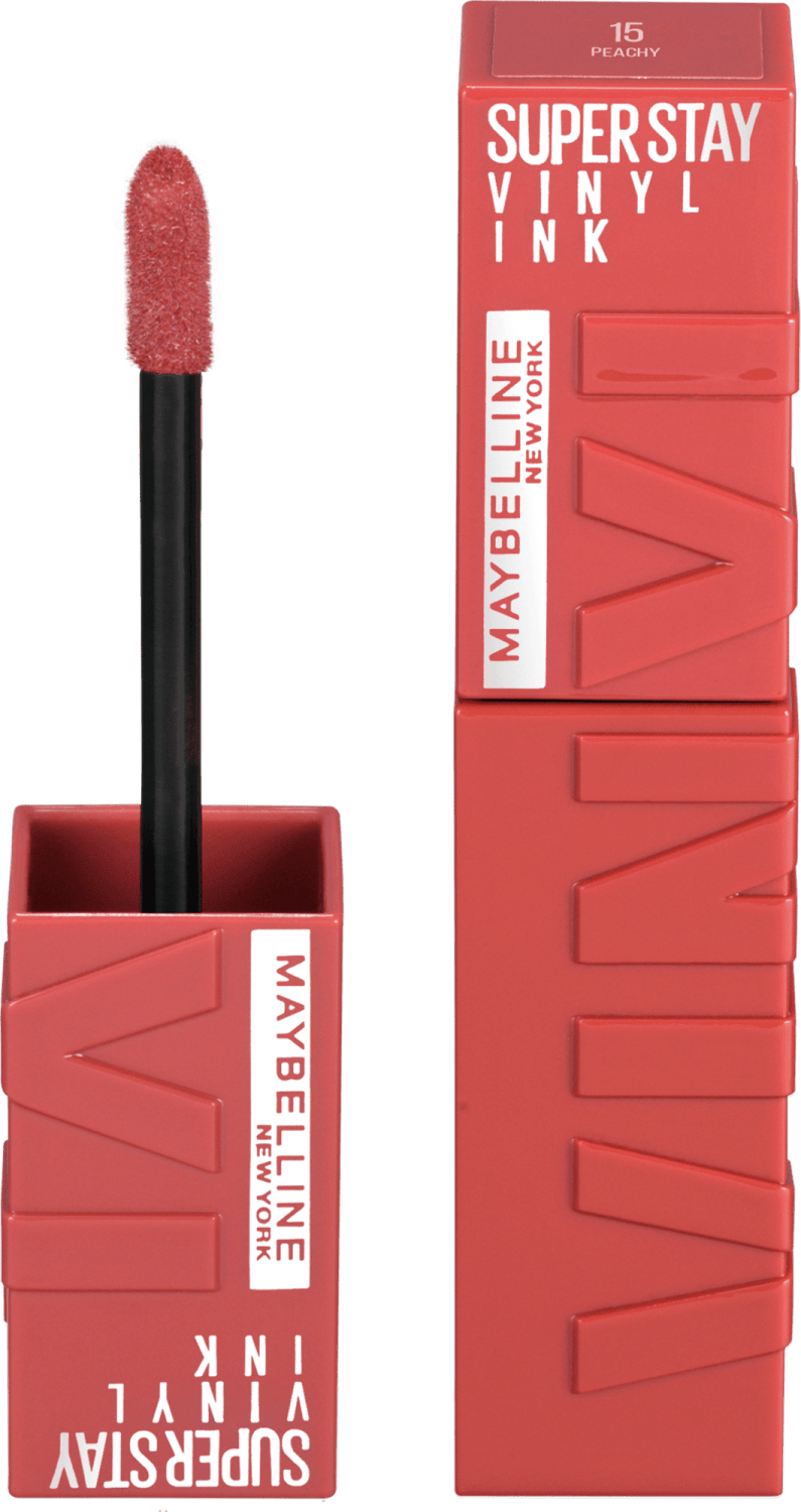 MAYBELLINE Superstay vinyl ink tečni karmin 15 peachy-slika