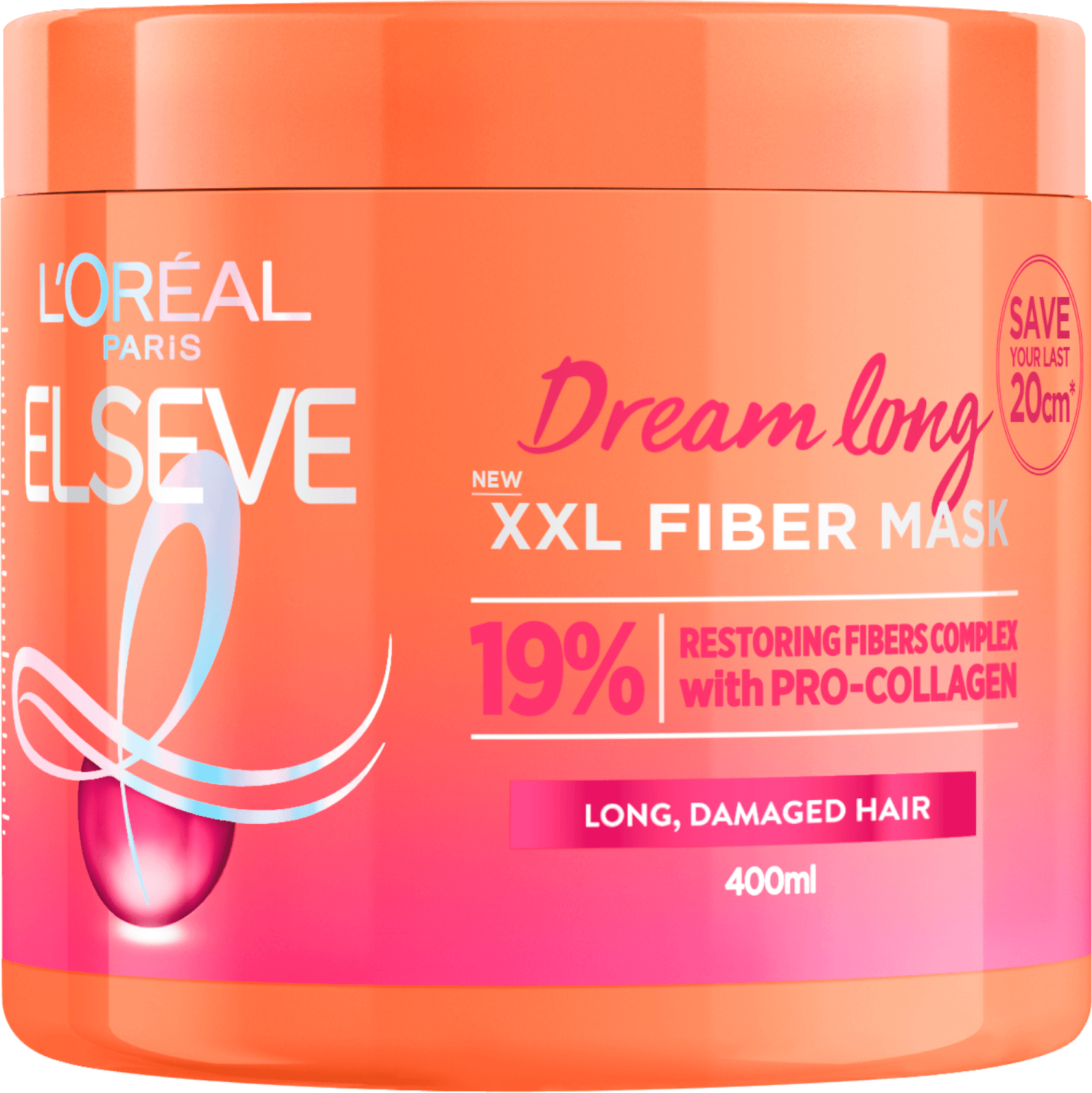 L'OREAL Elseve dream long XXL fiber maska za kosu 400ml-slika