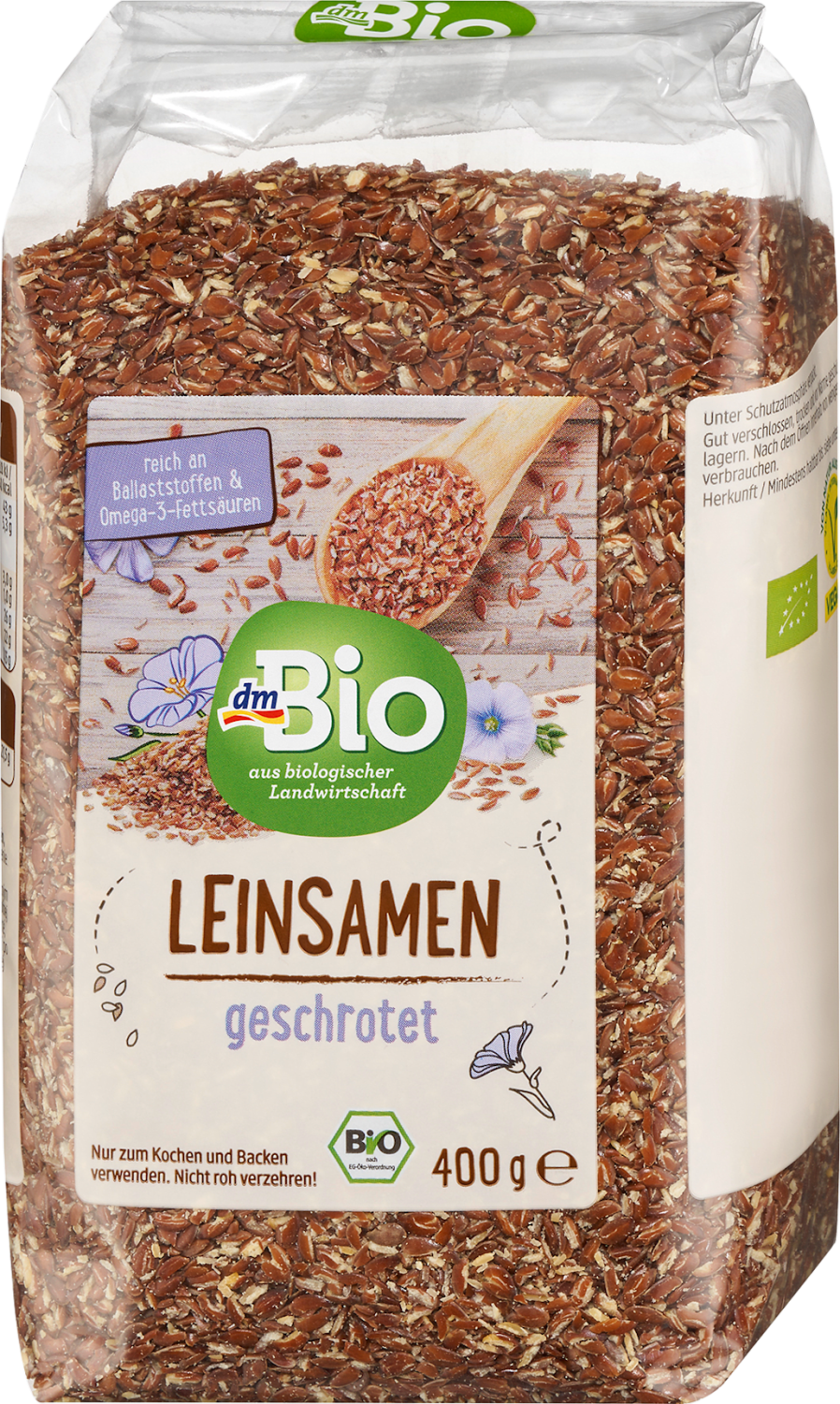 Laneno seme DM BIO mrvljeno 400g-slika