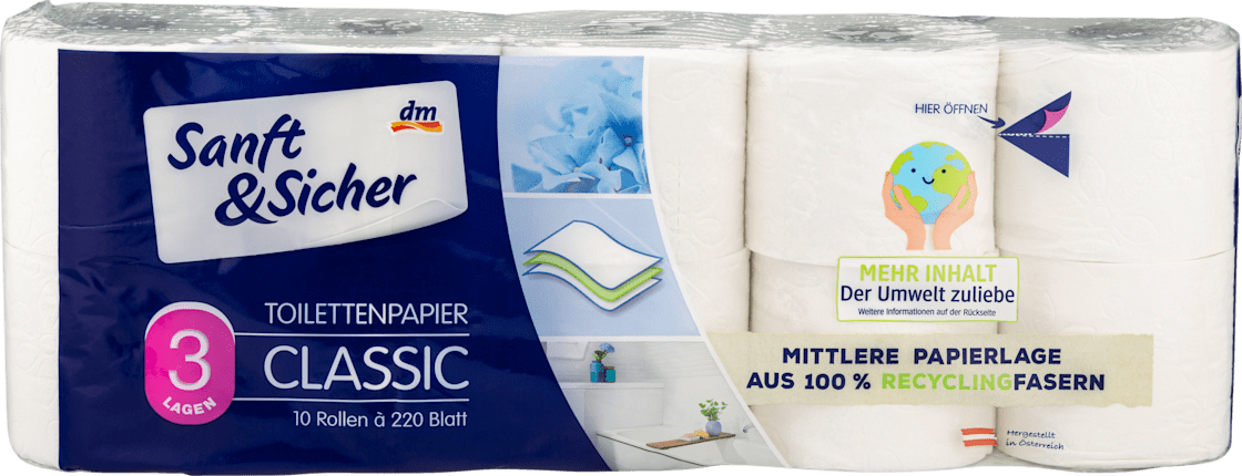 Toalet papir SANFT&SICHER classic 3sloja 10kom-slika