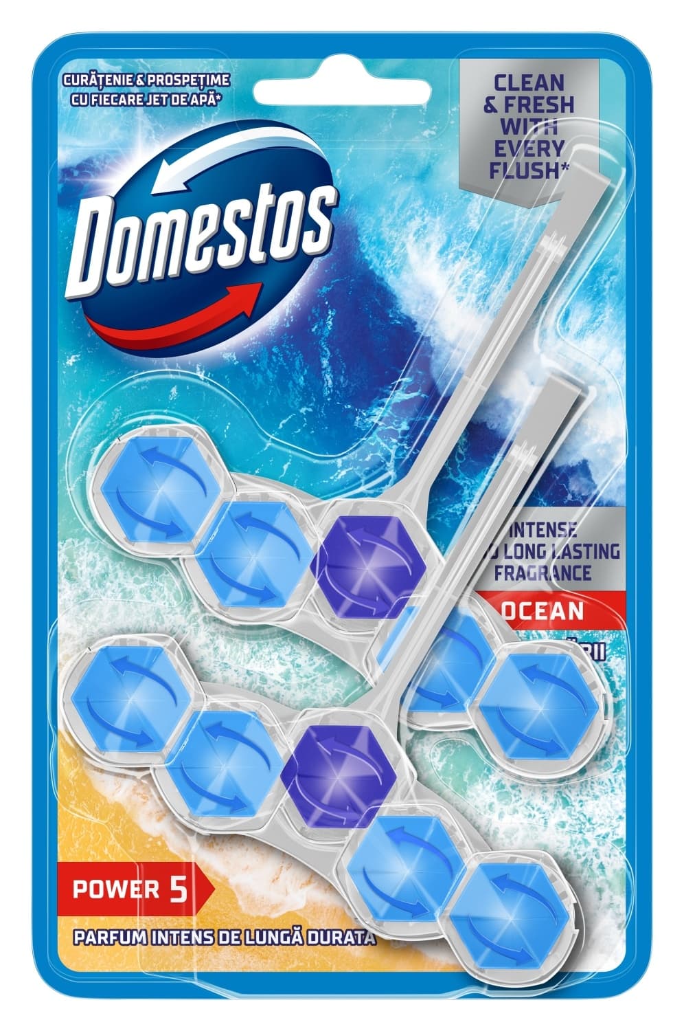 WC osveživač DOMESTOS power 5 ocean 2x55g-slika