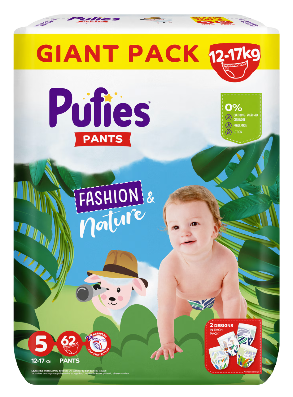 PUFIES pelene pants 5 junior 62kom-slika