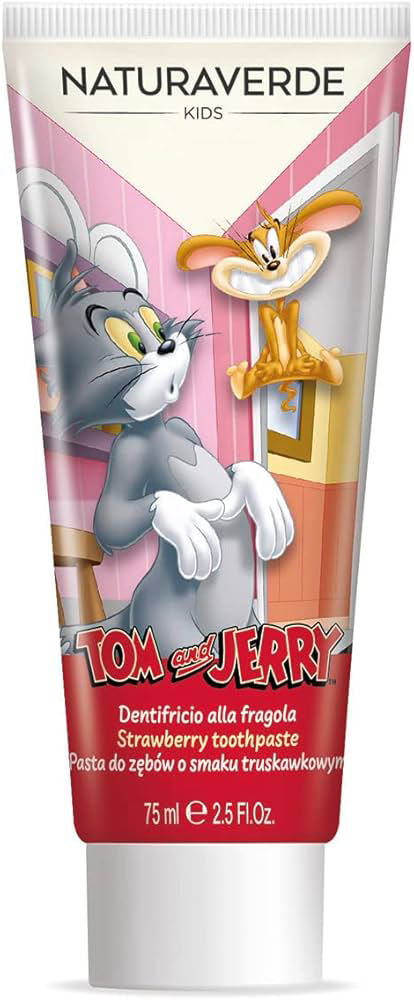 TOM & JERRY dečija pasta za zube jagoda 3+ 75ml-slika