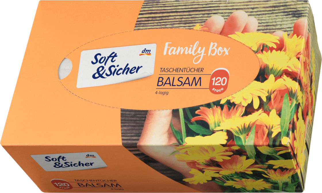 Papirne maramice SOFT&SICHER balsam kutija 4sloja 120kom-slika