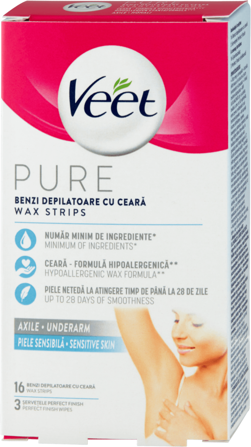 VEET trake za depilaciju bikini i pazuh 16kom-slika