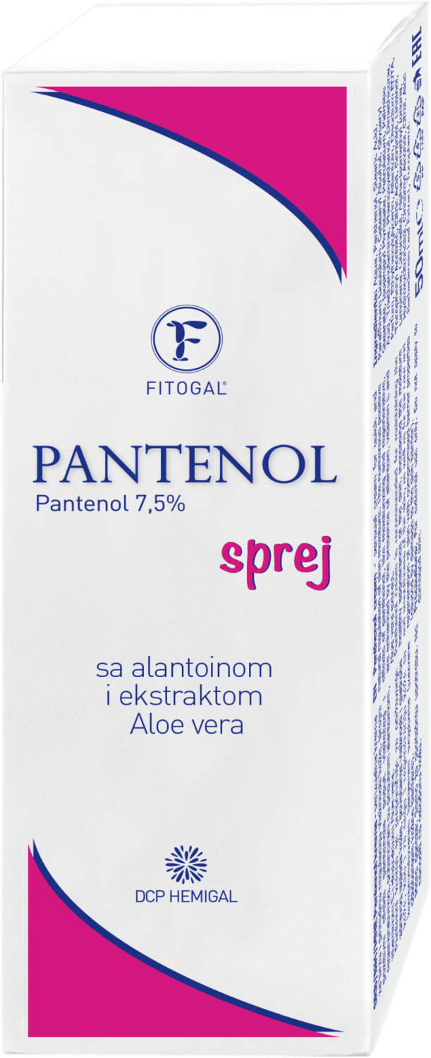 SPREJ ZA NEGU KOŽE PANTENOL 75 SA ALOJOM I ALANTOINOM-slika