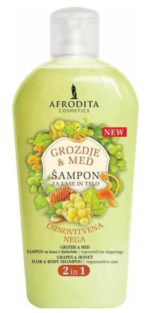 ŠAMPON KOSA TELO AFRODI GROŽ&MED 1L-slika