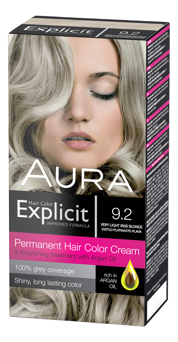 AURA Explicit farba za kosu 9.2 svetlo platinasta-slika