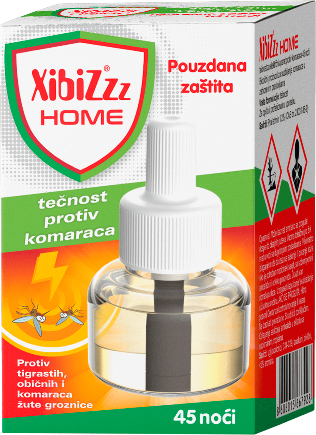 XIBIZ home tečnost za aparat protiv komaraca 35ml-slika