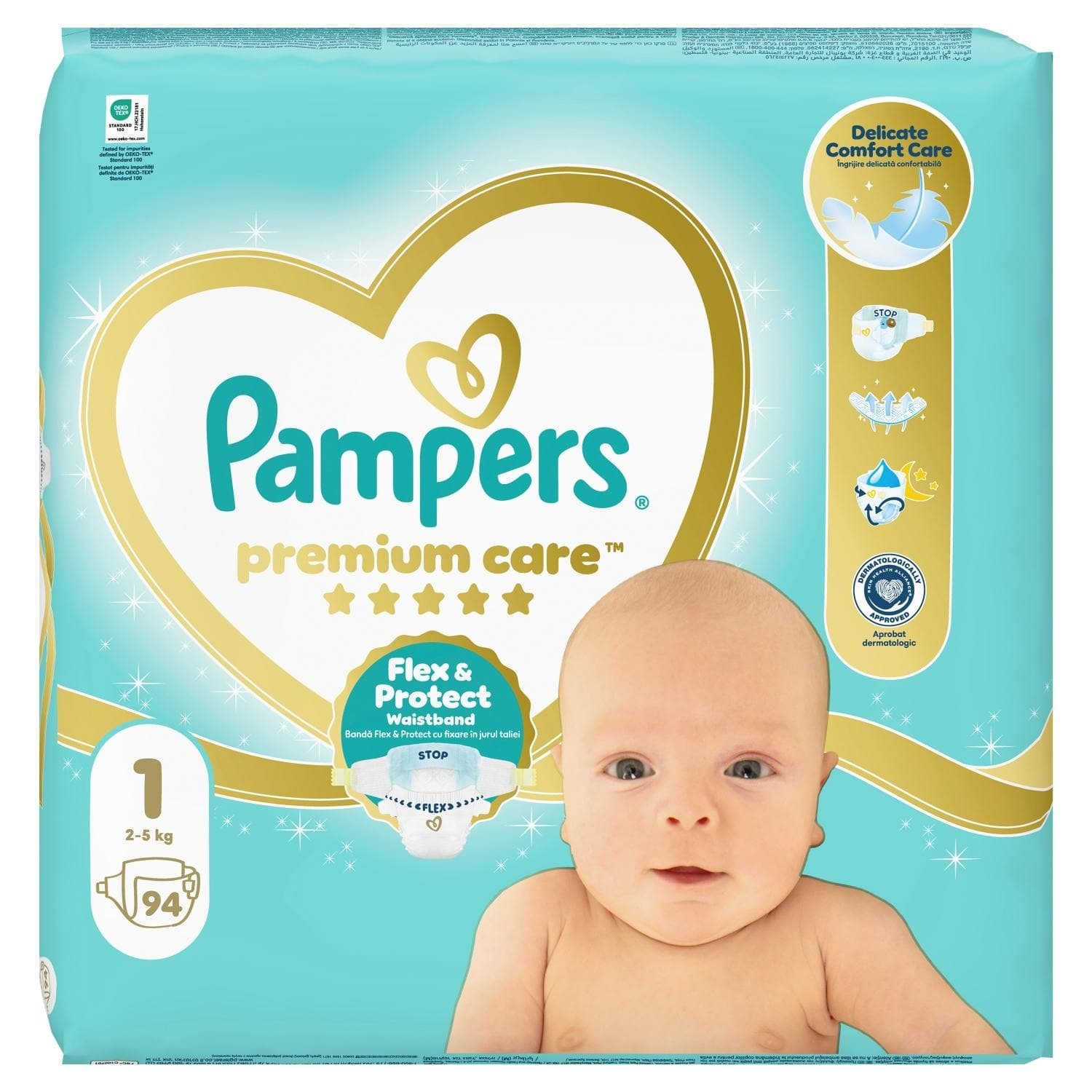 PAMPERS pelene premium care 1 94kom-slika