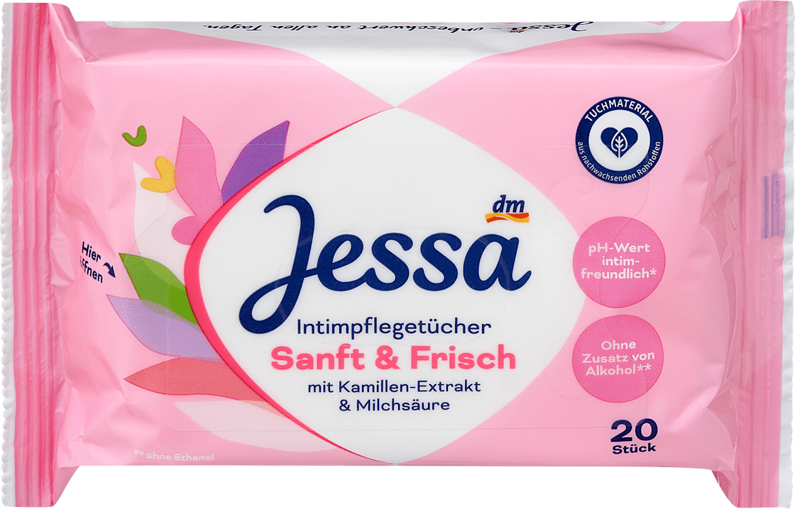 JESSA Sanft & frisch intimne vlažne maramice 20kom-slika