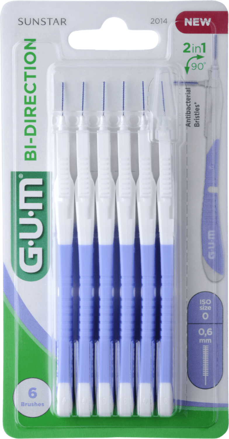 GUM ISO 2 Bi direction interdentalna četkica 6kom-slika