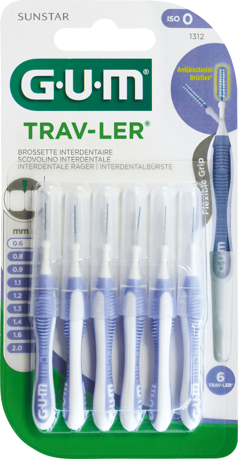 GUM Trav-ler ISO 0 interdentalne četkice 6kom-slika