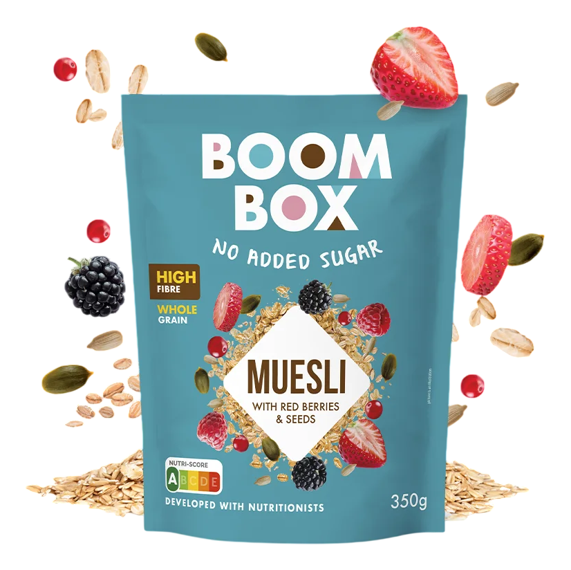 Musli BOOM BOX crveno voće i semenke 350g-slika