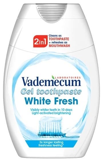 Pasta VADEMECUM 2in1 White fresh 75ml-slika