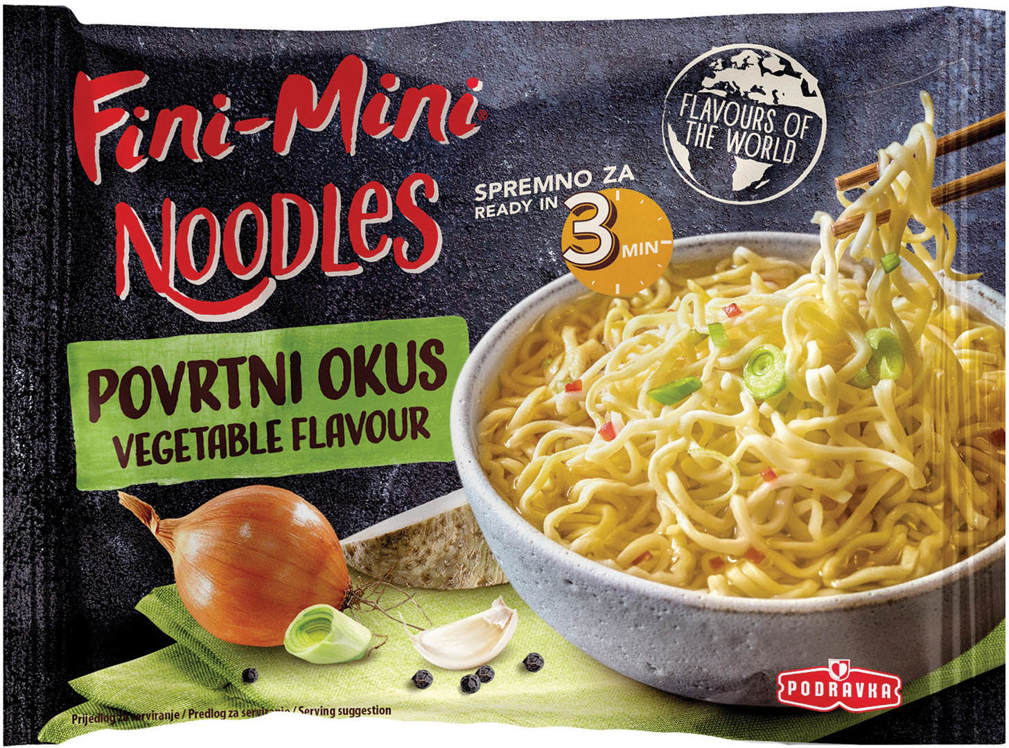 Nudle PODRAVKA povrtne fini-mini 75g-slika