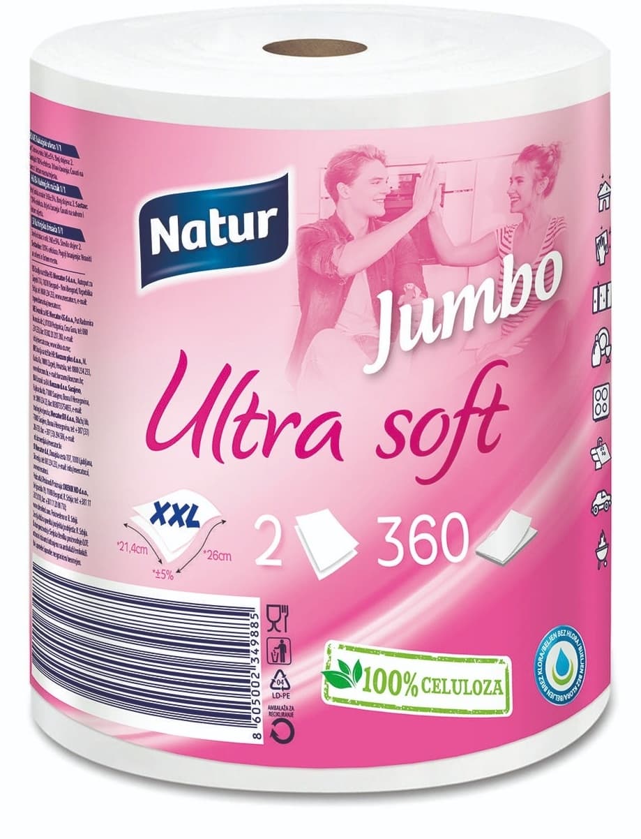UBRUS JUMBO ULTRA SOFT 2SL 1/1 NATU-slika