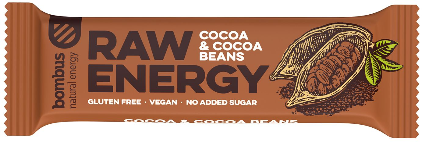 BAR RAW ENERGY COCOA&COCOA BEANS 50-slika