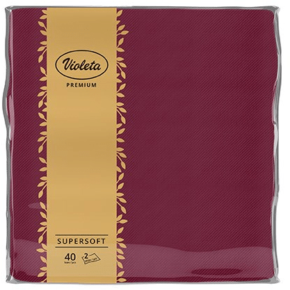 Salvete VIOLETA Premium bordo 2sloja 40kom-slika