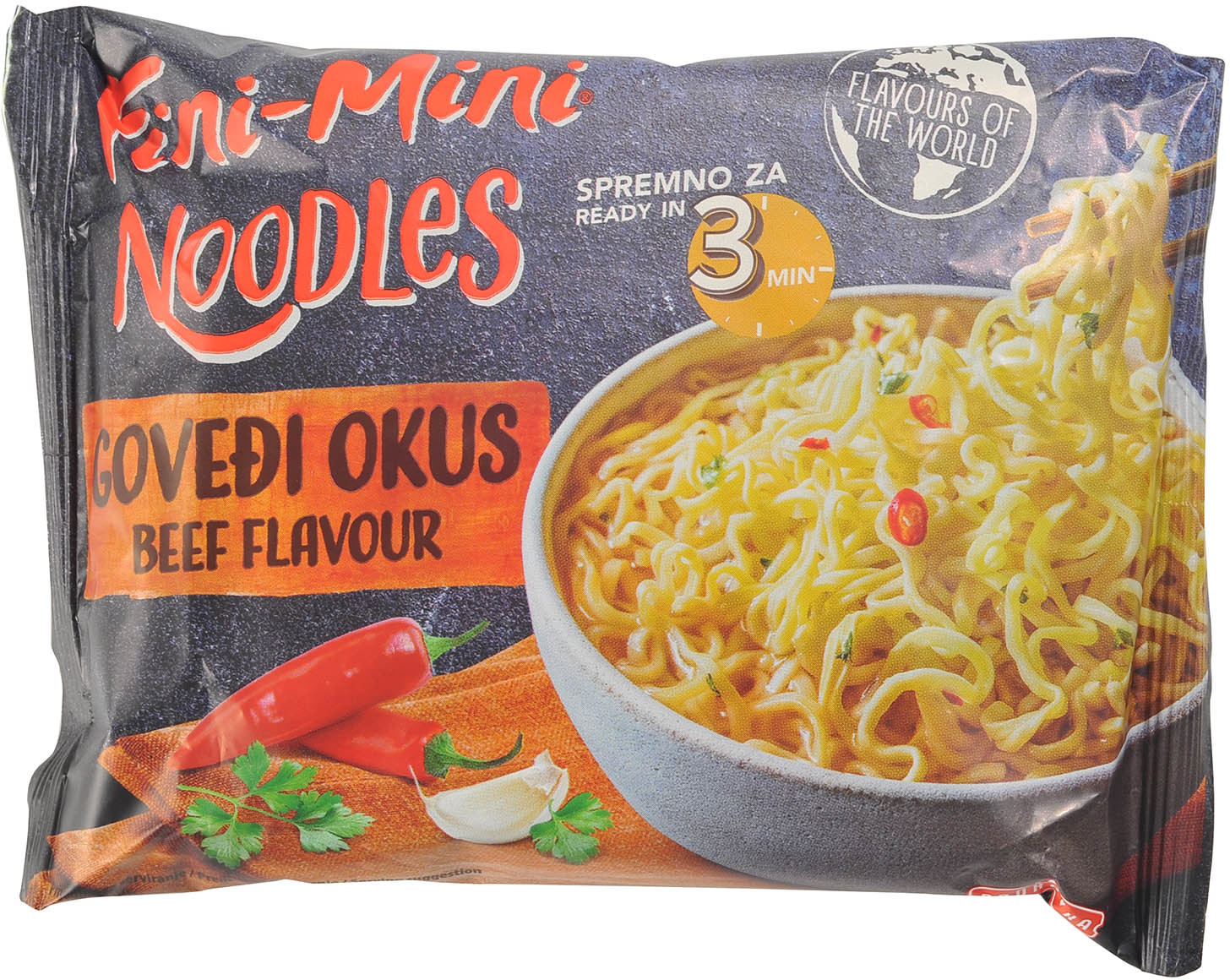 Nudle PODRAVKA govedina fini mini 75g-slika