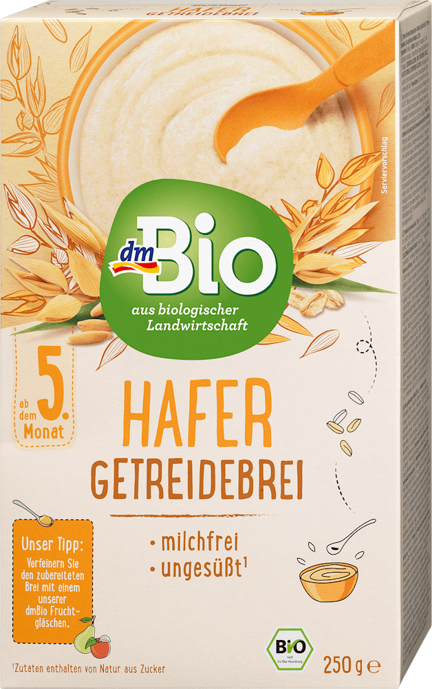 DM BIO ovsena kaša 5m+ 250g-slika