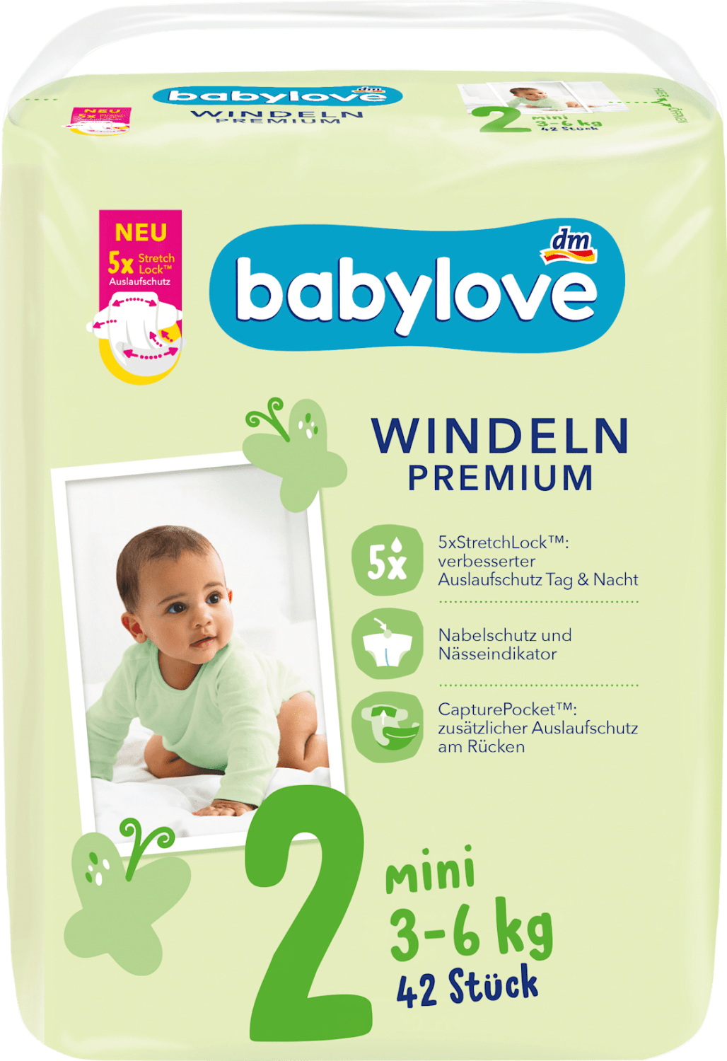 BABYLOVE pelene premium 2 mini 42kom-slika