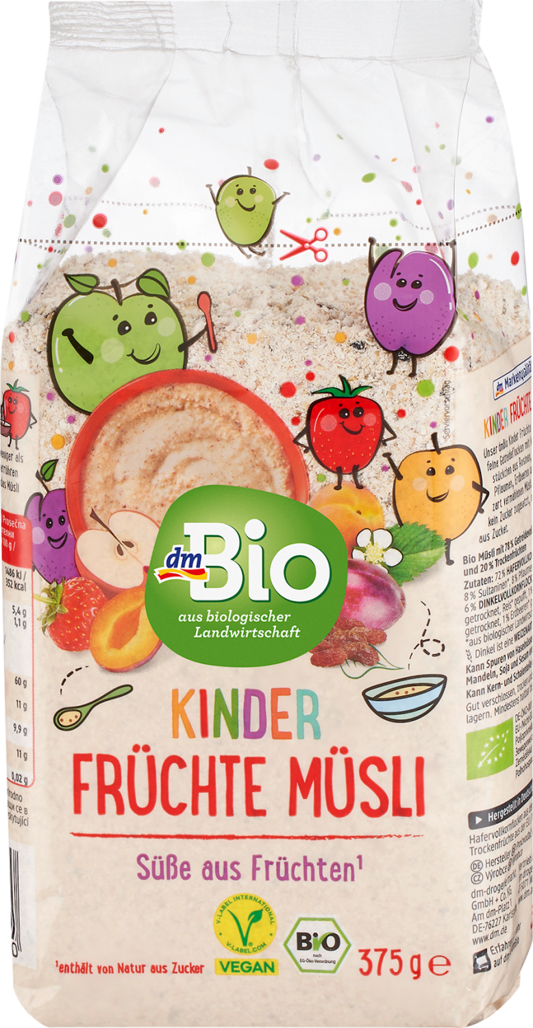 Voćni musli DM BIO Kinder za decu 375g-slika