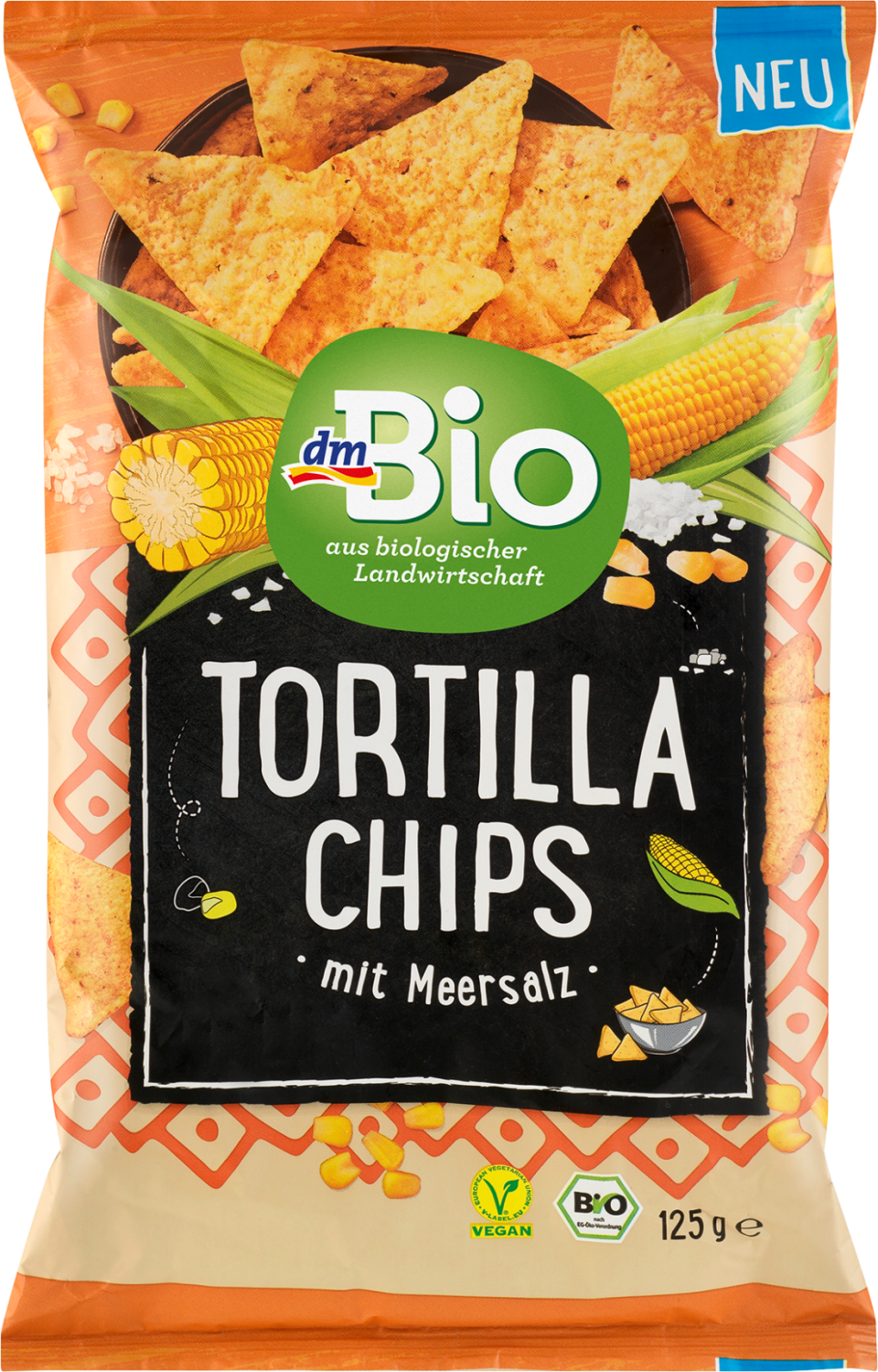 Čips DM BIO tortilja morska so 125g-slika