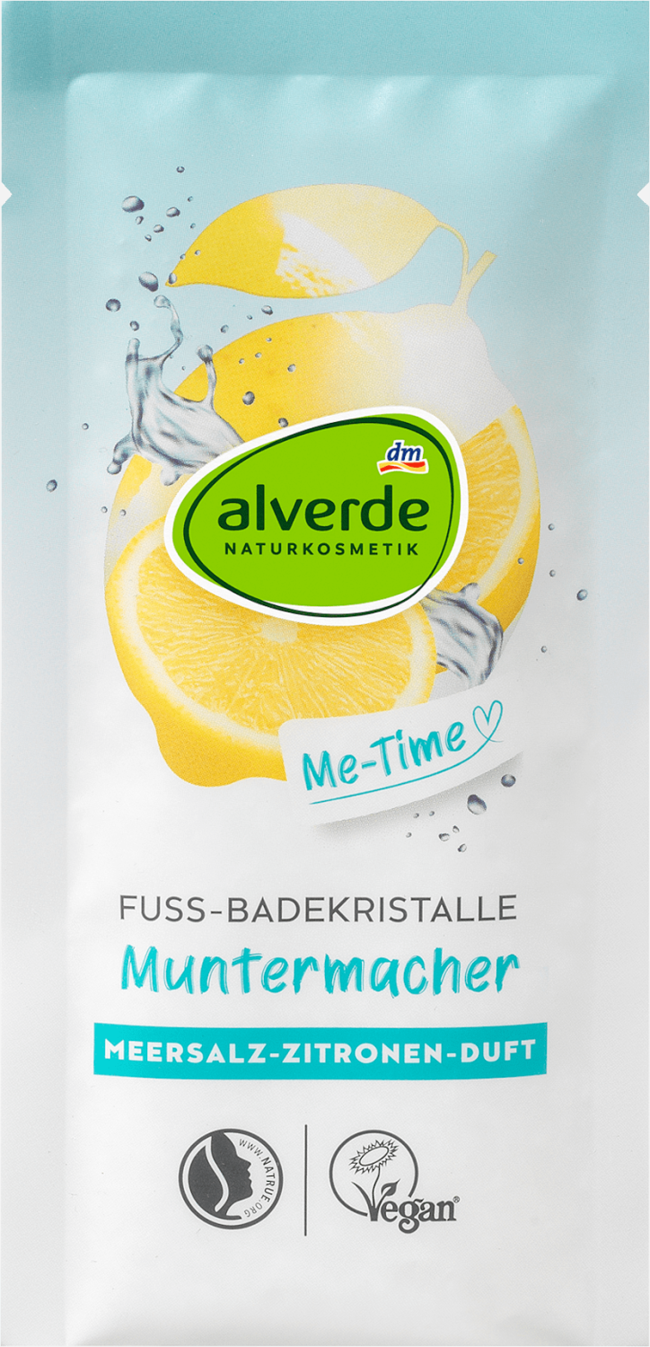 ALVERDE kupka za stopala morska so i limun 40g-slika
