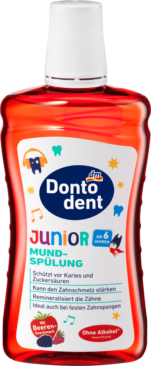 Tečnost za ispiranje usta DONTODENT Junior 6g 500ml-slika