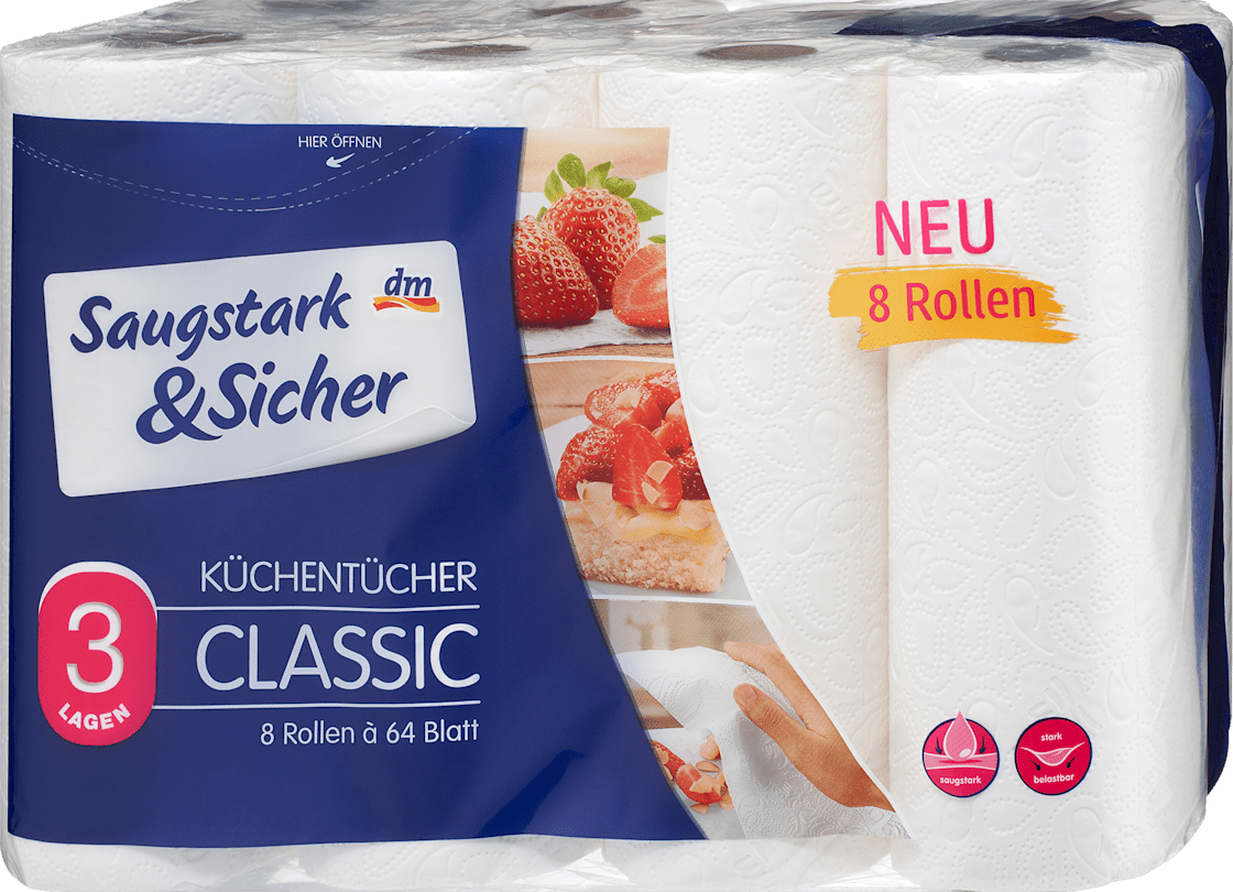 Ubrus SAUGSTARK&SICHER 3sloja 8kom-slika
